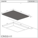 Cooktop Onix Induzione 90cm 6 Boca 220V