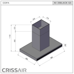 COIFA DE PAREDE SOFT ISOLA 90CM