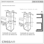 Gaveta Aquecida Inox Mista