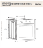 FORNO INVITA MULTIFUNÇÃO ELETRÔNICO