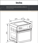 Forno de Bancada Invita Air Fryer 24 litros