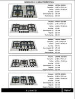 COOKTOP ELANTO PROFESSIONALE INOX - 90CM 5Q GÁS DF 5KW CENTRAL
