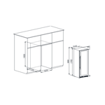Adega De Vinhos Elanto Nero Argento 60cm Triple Zone 160 Garrafas