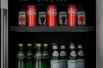 Cervejeira Elanto Nero Argento 60cm 630 Latas Single Zone Inox 220v Porta Direita