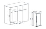 Adega De Vinhos Elanto Professionale 60cm Triple Zone 160 Garrafas