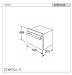 Crissair Compact Soft e Micro-ondas Inox 44 Litros 60cm 220V