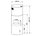 COIFA TUBULAR ILHA  Debacco 220V
