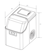 ICE MAKER INVITA PORTÁTIL INOX 220V + ACESSÓRIOS