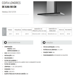 Coifa Londres De Ilha 90CM 220V