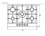 Cooktop De Bacco Zurique Aço Inox 70CM