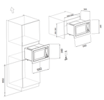 Micro-Ondas New Zurique 33l Inox 220v Debacco