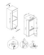 Refrigerador Elanto Artigiano - Combinado Embutir Revestir 60cm 250l 220v