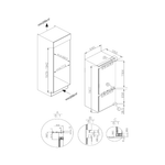 Refrigerador Elanto Artigiano - Combinado Embutir Revestir Soft-Closing 70cm 360l 220v