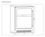 Adega Inox 46 Garrafas Dual Zone Built-in 220 V