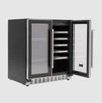 Adega e Frigobar de Embutir Crissair  Wine 20 Duo Maxi 170 Litros Inox 220V