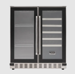 Adega e Frigobar de Embutir Crissair  Wine 20 Duo Maxi 170 Litros Inox 220V