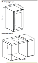 Frigobar Cuisinart / Beer Center 34 Garrafas 40CM 220V