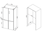 Refrigerador Inverse Multidoor Freestanding Inox 553 Litros 220v