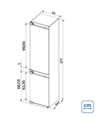 Refrigerador de Embutir e Revestir Bottom Freezer 250 Litros 