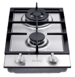 Cooktop  Evol Dominó Siena 2 Bocas Inox 29cm Bivolt