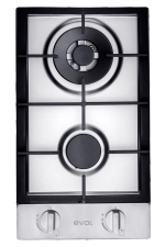 Cooktop  Evol Dominó Siena 2 Bocas Inox 29cm Bivolt