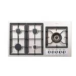 Cooktop Europa a Gás 5 Bocas Inox 90cm Bivolt CCB 04 G6