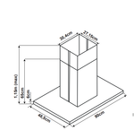 Coifa Cuisinart Arkton de Parede 90CM