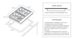 Cooktop 4 Queimadores Painel Digital  60cm Cuisinart Arkton