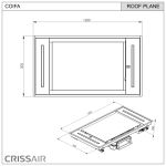 Coifa Plane de Embutir no Teto SMART 120cm