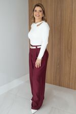 Blusa Isis de Manga Longa Branca
