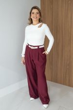 Blusa Isis de Manga Longa Branca