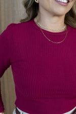 Blusa Lia Bordô 