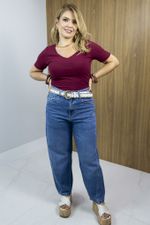 Blusa Daniela Burgundy