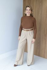 Blusa Regina Cropped Caramelo