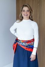 Blusa Regina Cropped Off White 