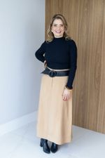 Blusa Regina Cropped Preta