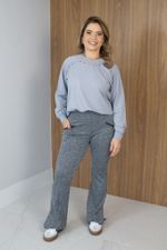 Blusa Trend com Ilhós Cinza 