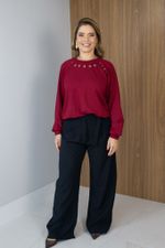 Blusa Trend com Ilhós Marsala 
