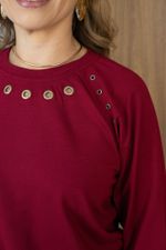 Blusa Trend com Ilhós Marsala 