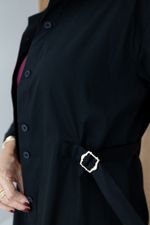 Camisa Rafaela em Tricoline Preta 