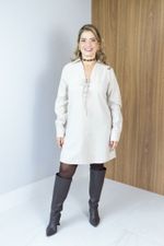 Vestido Alva Bege 