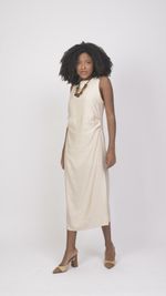 Vestido Majore Areia