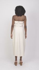 Vestido Paola Bege