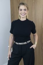 Blusa Aurora com Aplicações  Preta 
