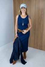  Vestido Janete Azul Marinho 
