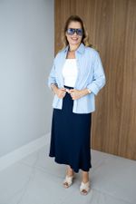 Saia Beatriz Azul Marinho