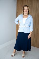 Saia Beatriz Azul Marinho