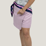 Macaquinho Shorts Saia Elara Rosa Blush