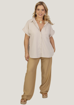 Camisa Savana Oversized Areia