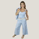 Calça Lumen Pantacourt Azul